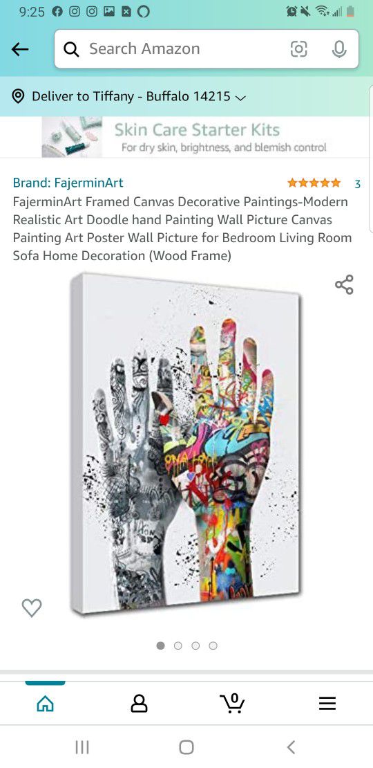 FajerminArt Framed Canvas Decorative Paintings-Modern Realistic Art Doodle hand Painting Wall Picture Canvas Painting Art Poster Wall Picture for Bedr