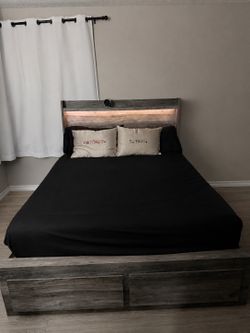 Queen bed frame (mattress NOT included)
