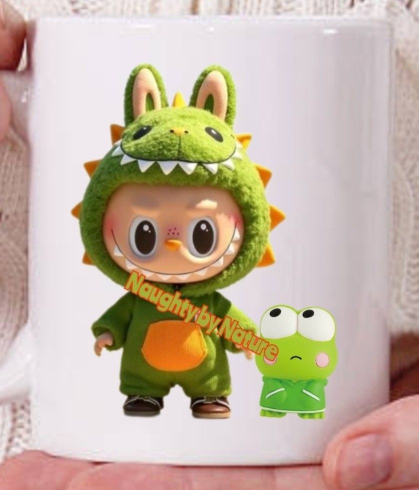 Labubu Monster Frog Cup Mug 