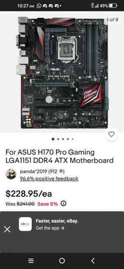 H170 Pro gaming Motherboard 