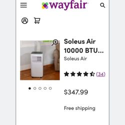 Soleus Air Conditioner Portable 