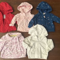 Baby Girl Clothes Size Newborn Jacket Bundle (5pcs)