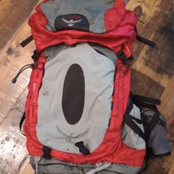 Osprey Atmos 65 backpack - Men's Large Red / Grey