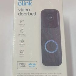Brand New Blink Video Doorbell Wired/Wireless Two way Audio HD Video Alexa