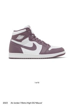 Air Jordan 1 retro high OH white sky mauve/white
