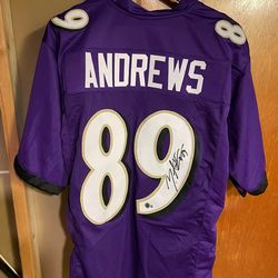 Andrews autographed jersey