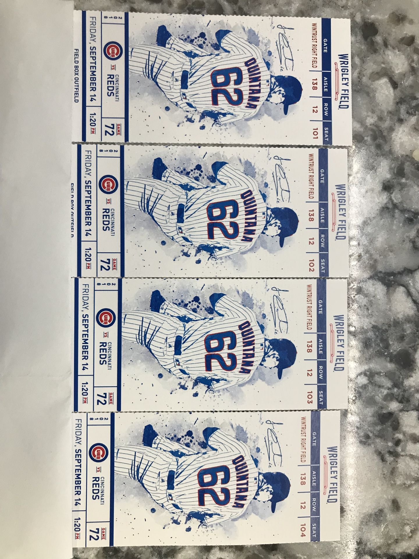 Chicago Cubs Tickets !! Great seats !! Cheap