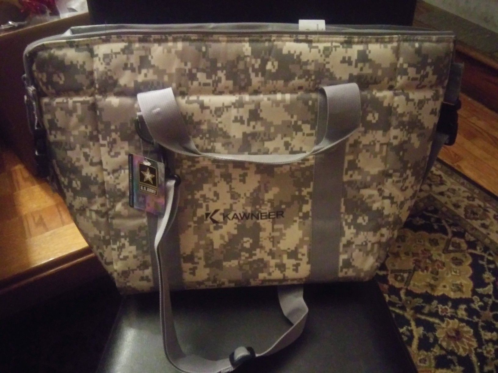 U.S Army camo large tote cooler