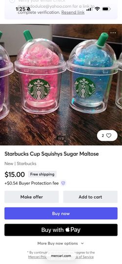 Starbucks squishy cups