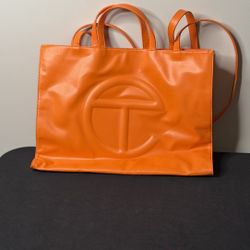 Telfar Large Shopping Bag — Orange (Like New) 🍊