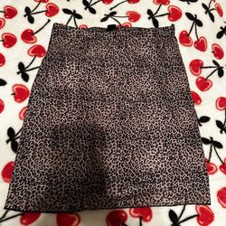 Pattered Brown mini skirt 