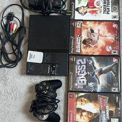 PlayStation 2 Slim Bundle – Games, Controller, Memory Cards