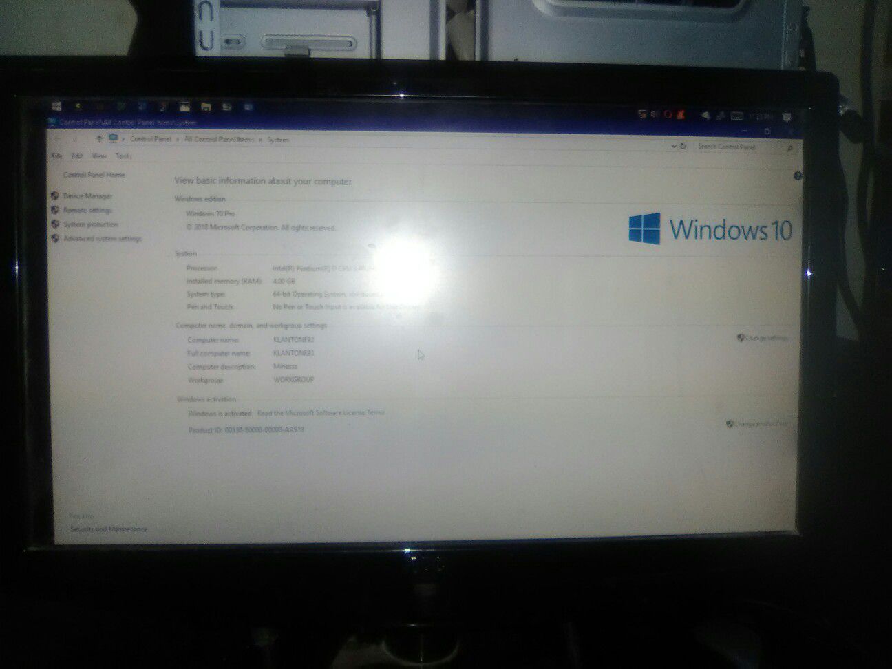 Desktop PC. Windows 10.