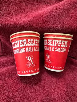 Vintage casino jackpot coin cups
