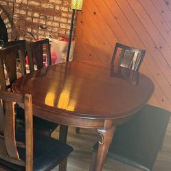 Wood Dining Table & Chairs Sets, Dining Table & Chair Seats, Red