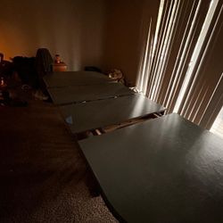 Large dining table pure fine wood is roasted large and small