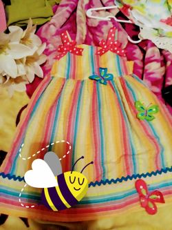 GIRLS SUMMER BUTTERFLY'S DRESS