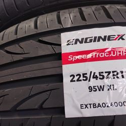 225/45R18 ( 4 NEW ENGINEX TIRES 225 45 18