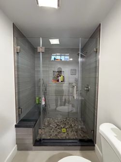 Frameless Shower Glass Door Custom Sizes Available | AURTEM
