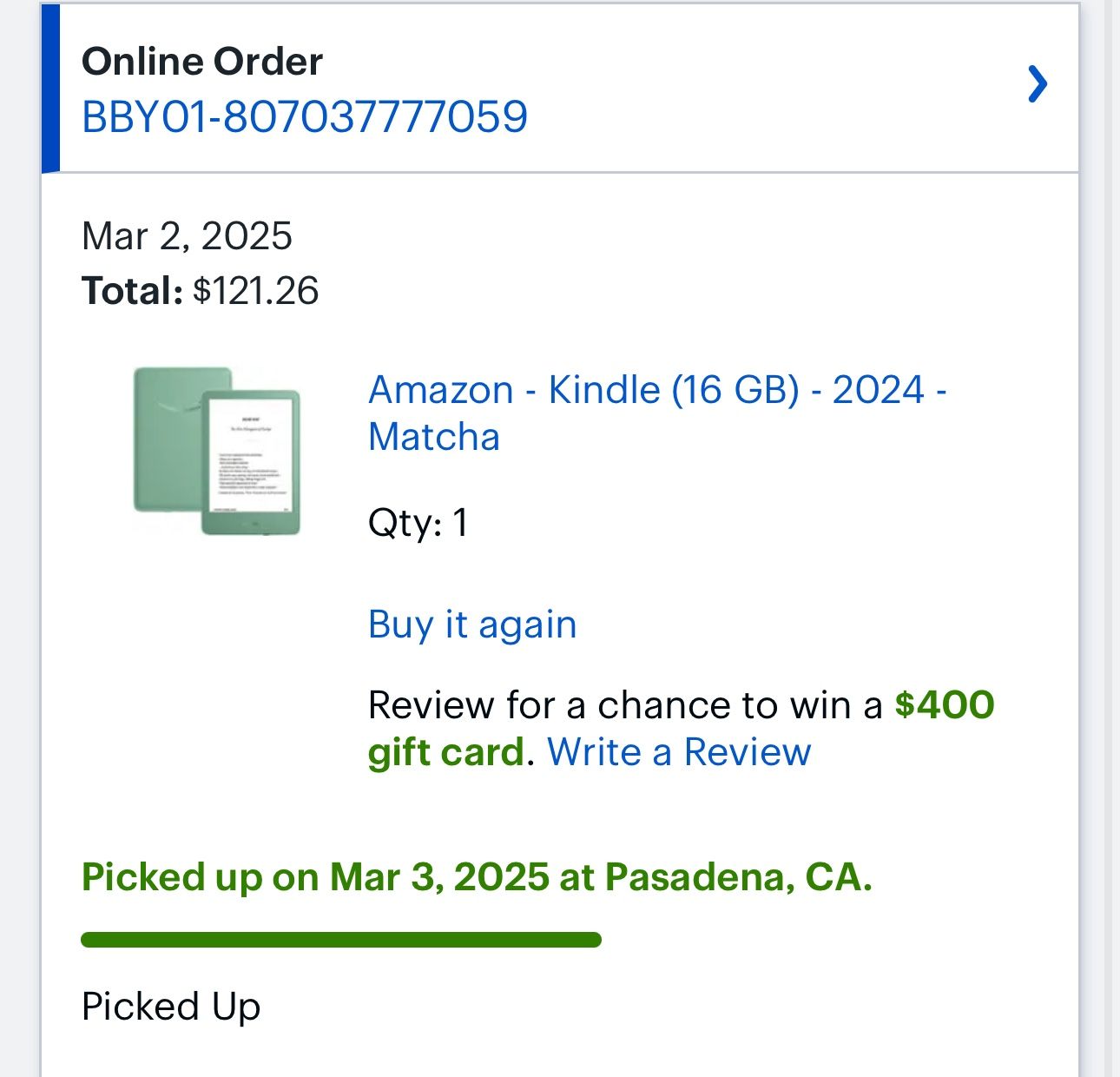 Amazon Kindle With Case