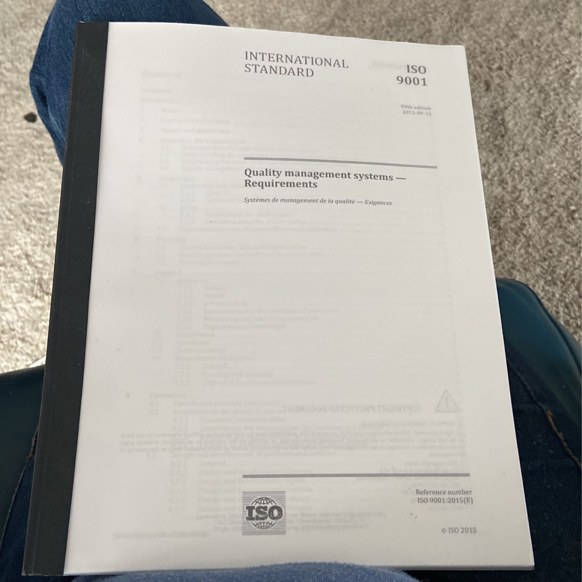 ISO 9001 Quality management Systems - Requirements
