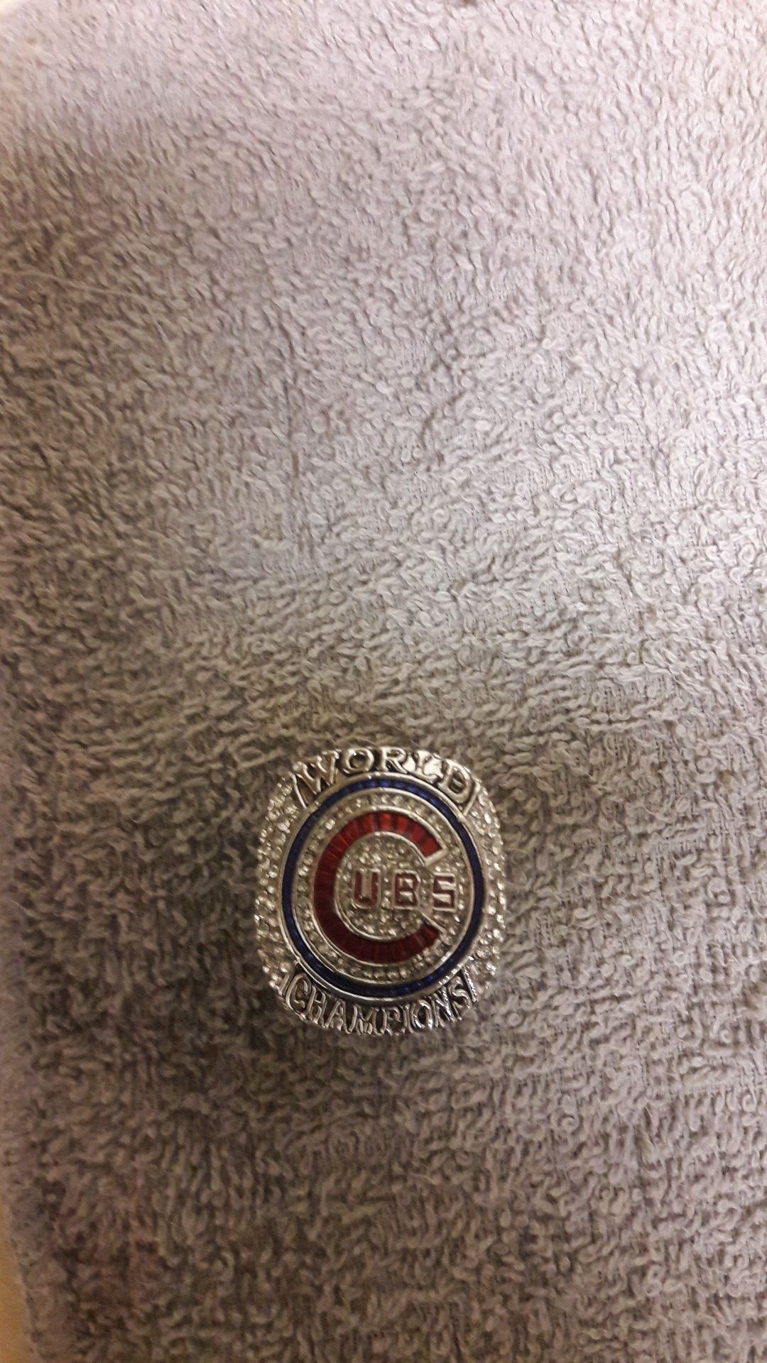 2016 fans souvenir Cubs world championship ring silver and labs diamonds