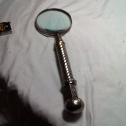 Silver plated Magnifying Glass 