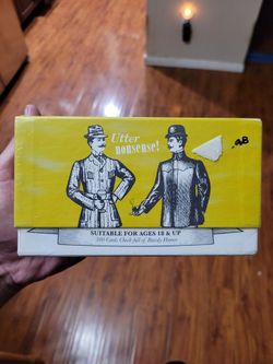 Utter nonsense card game.