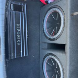 2 12 Inch Subwoofers Comp Type R With Amp