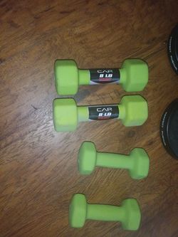 2 Sets Of Dumbells, 2x8lb 2x5lb Brand New