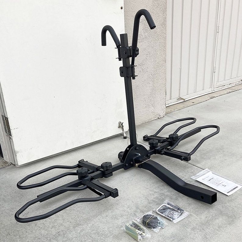 Brand New $115 Heavy-Duty (2 Bike Rack) Wobble Free Tilt Electric Bicycle Carrier 160 lbs Max, 2” Hitch