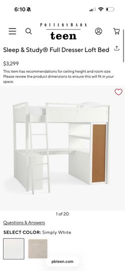 Pottery Barn Loft Bed