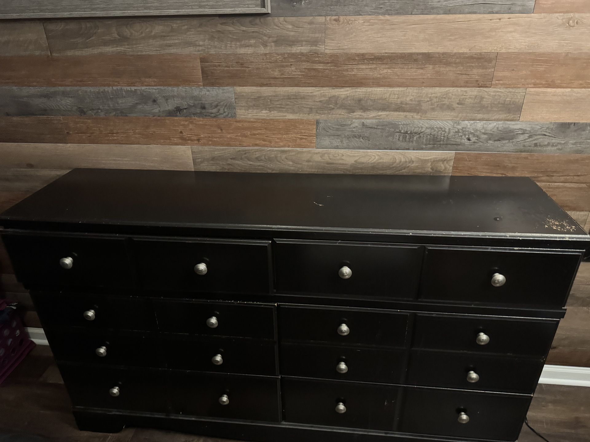 Black 6 Drawer Dresser