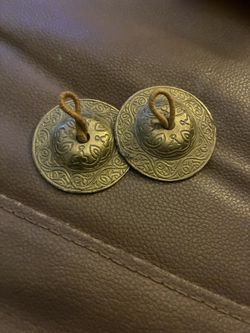 Vintage Brass Belly Dancer Finger  Cymbals 