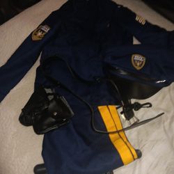 Halloween  Police Costume ,size Med