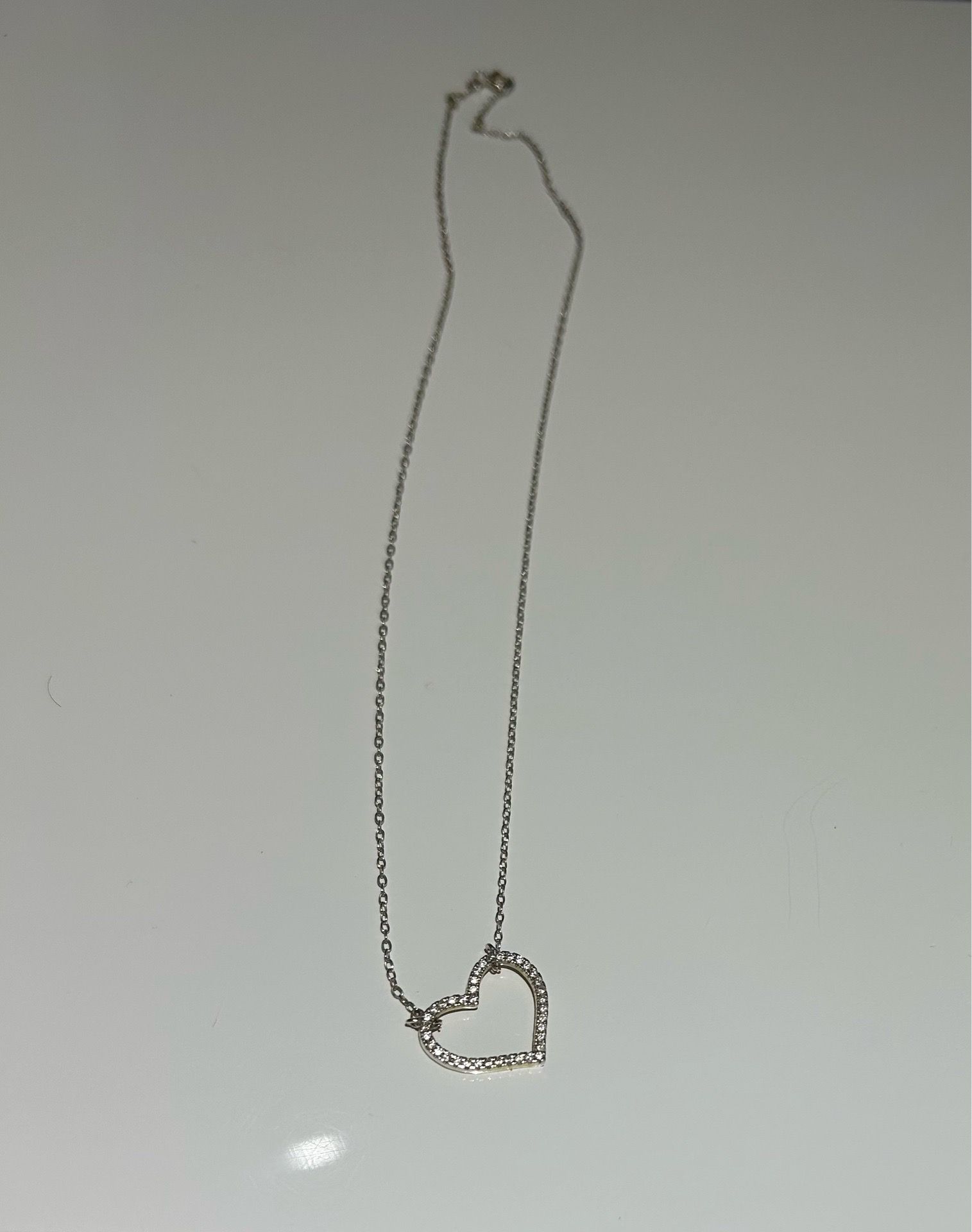 Heart Necklace with Stones