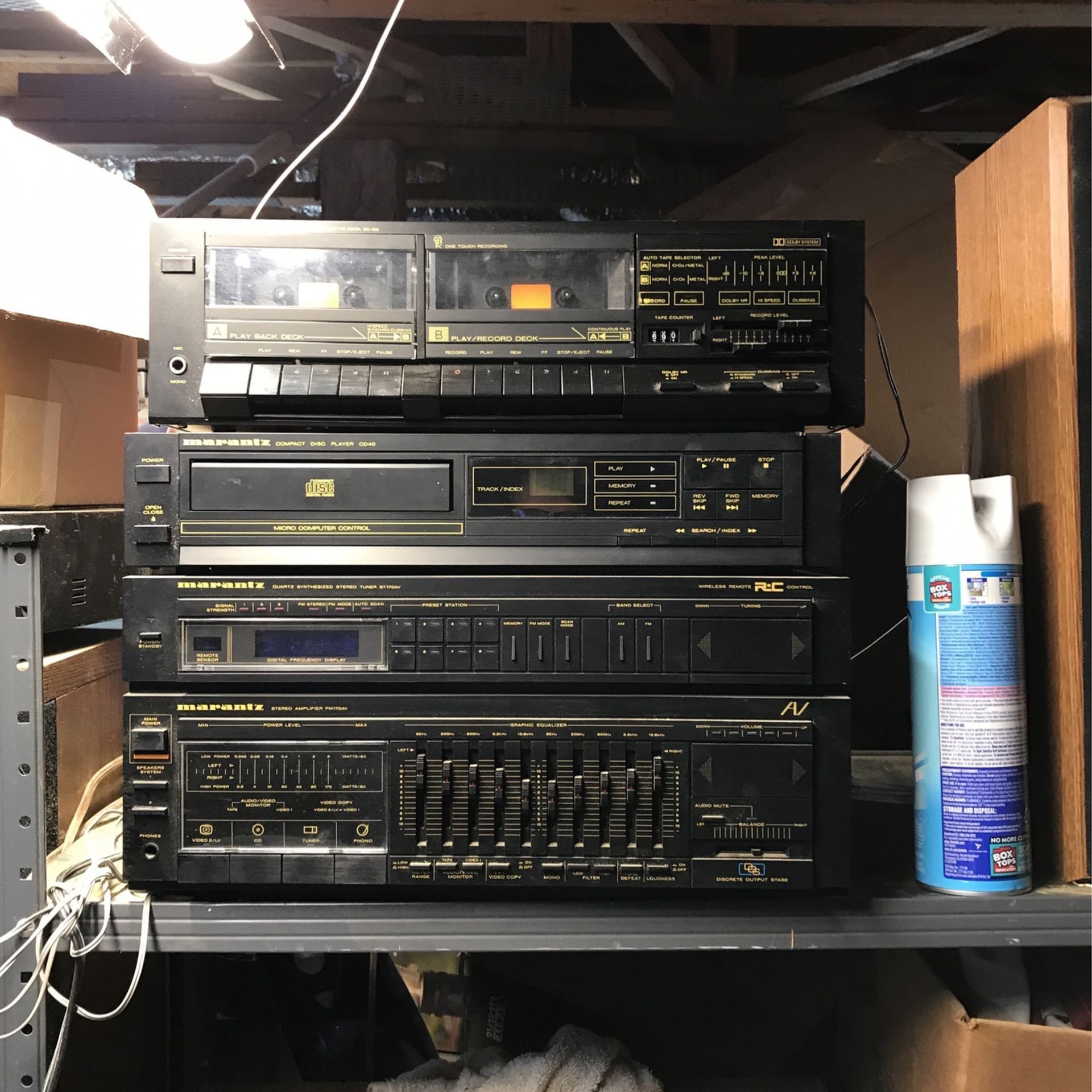 MARANTZ AMP, Tuner, Disc Player Cassette Deck