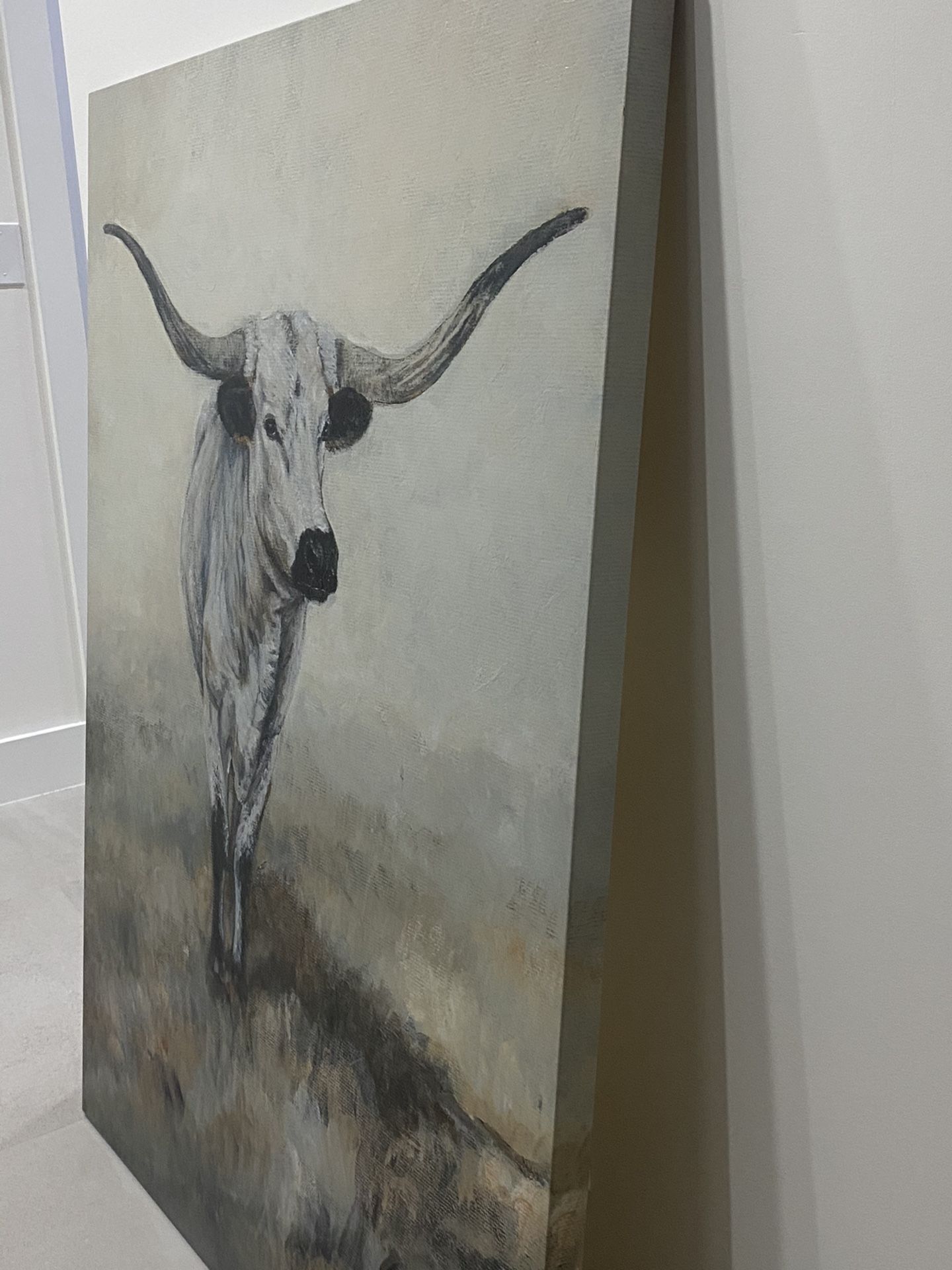 Large canvas painting