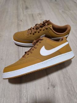 Nike Court Vision Low Casual Shoes Men's Size 11 Wheat/Sail