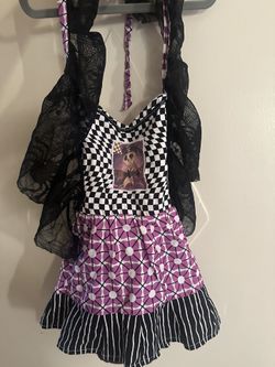 handmade jack skeleton halter dress