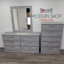 Dresser Whit Mirror And Chest ✨