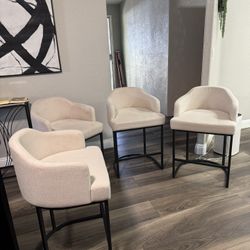 4 Bar/ Counter Stool Chairs 