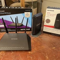 Net gear smart Wi-Fi, router And ultra high speed, cable, modem