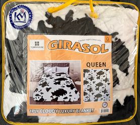 Queen cow blanket