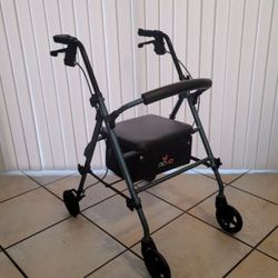 Nova Blue Aluminum Rollator with 6-inch Wheels

