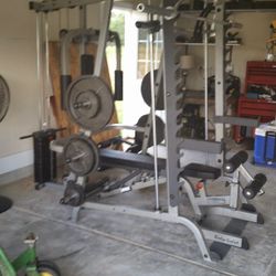 Commercial Home Gym With Free Weights