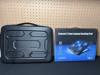 Laptop Sleeve Bag & Cooling Fan Pad