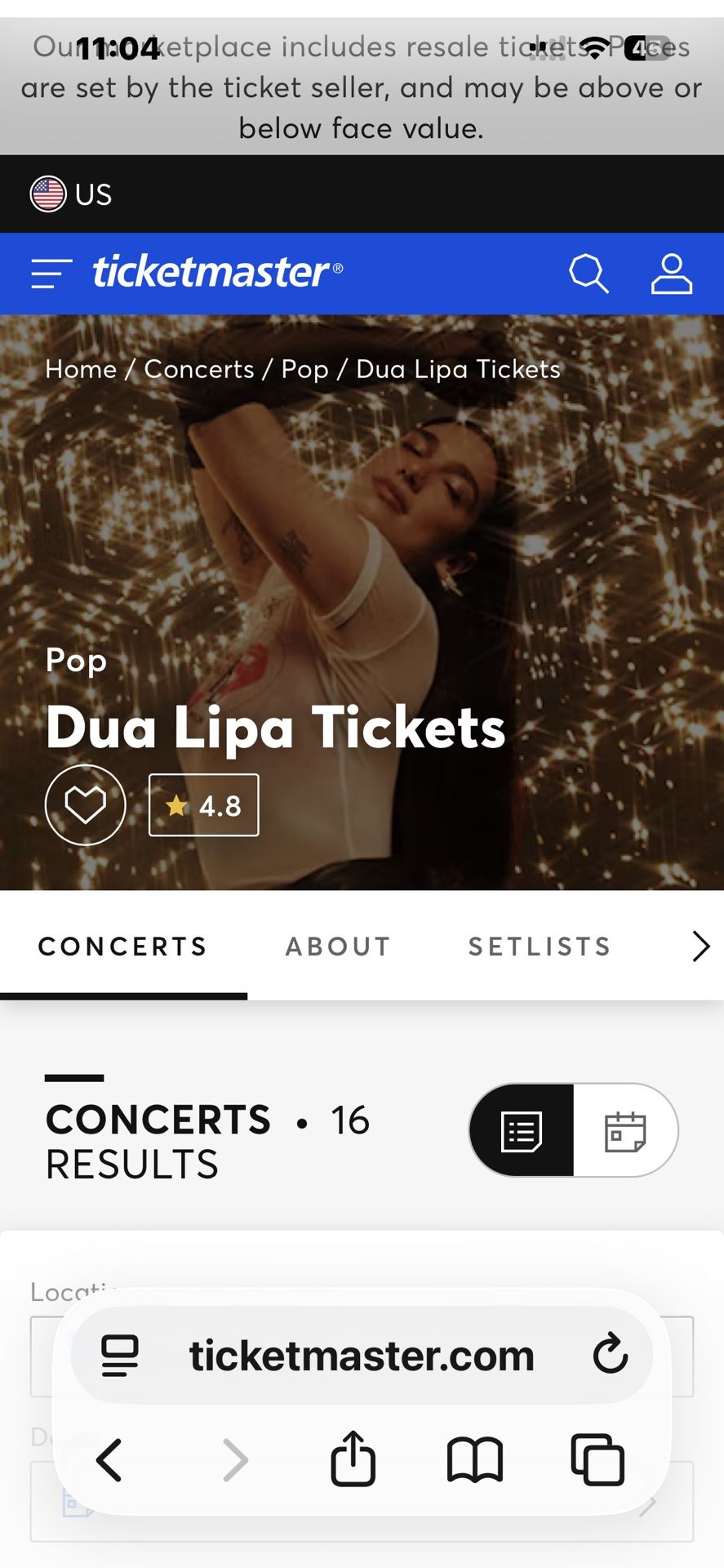 Dua Lipa Concert Tickets