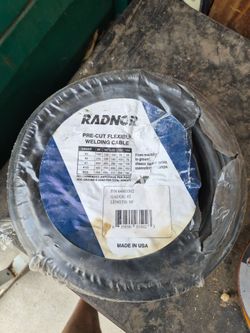 Pre-cut flexible welding cable  gauge #2 length 50'