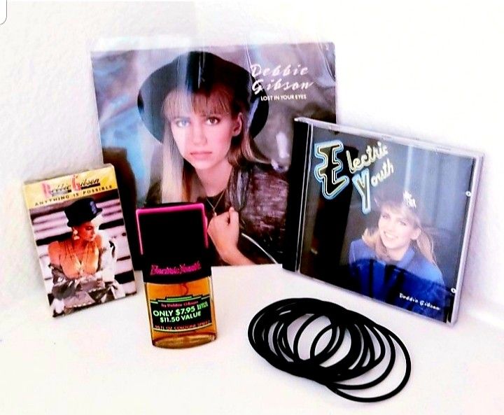 Debbie Gibson Vintage 1980s Electric Youth Rare Perfume Cologne Spray (Sealed), Vinyl Record Lot x 5